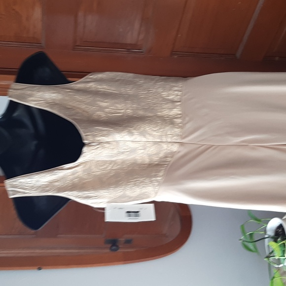 NWT Patra Gold Brocade Princess Bodice Chiffon Gown US 8 - Picture 4 of 6